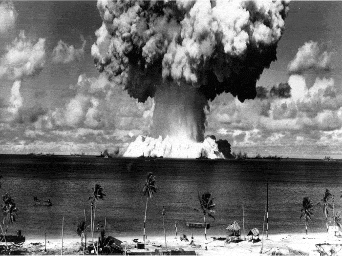 Bikini Atoll Nuclear Test Site. ikini-atoll-test-video
